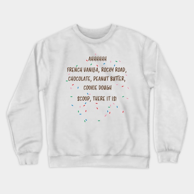 Scoop! There it is! Crewneck Sweatshirt by DesignCat